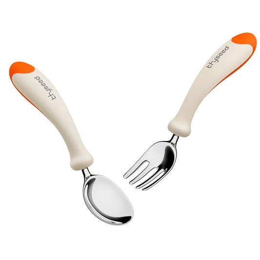 Bộ thìa nĩa ăn dặm không gỉ cho bé Thyseed